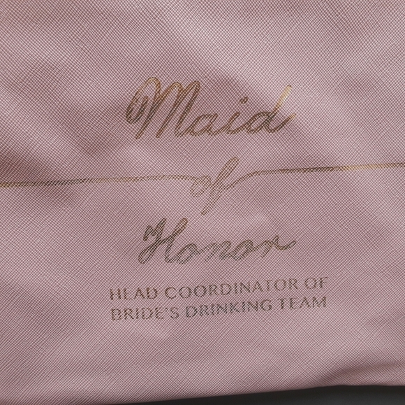 Maid Of Honor Top Zip Wristlet Bag - Picture 2 of 9